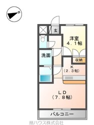 すみれ団地 徒歩7分 1階の物件間取画像